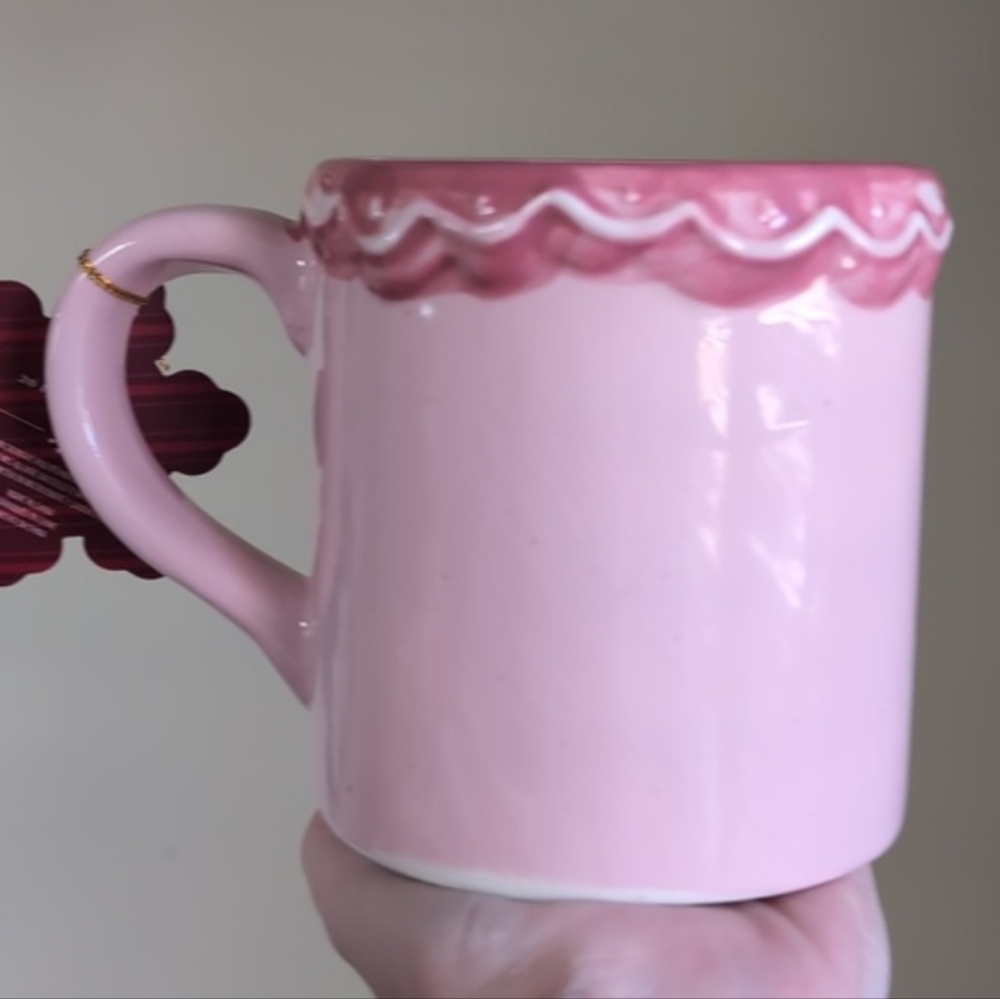 Pinkmas Gingerbread House Mug, Christmas Dinnerware ☕ - Picture 2 of 7